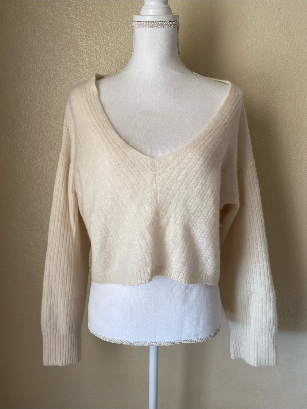 Free People Elias Cashmere Cropped Sweater